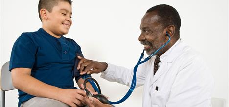 a doctor talking to a patient